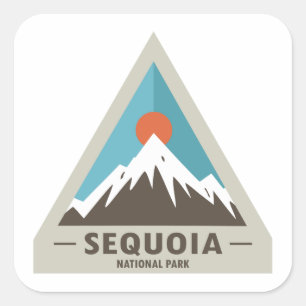 Sticker Carré Parc national de Sequoia