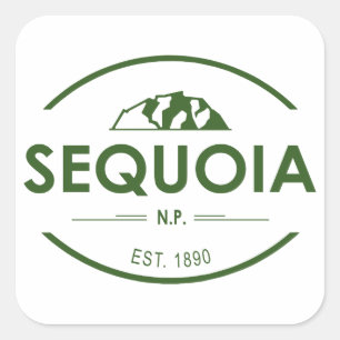 Sticker Carré Parc national de Sequoia