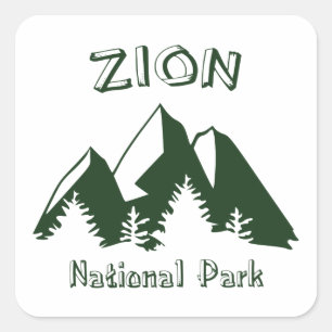 Sticker Carré Parc national de Zion