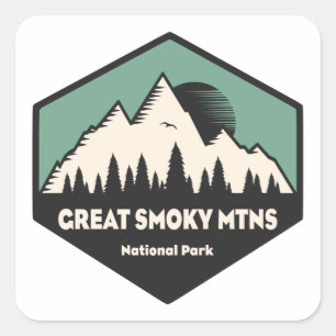 Sticker Carré Parc national des Great Smoky Mountains