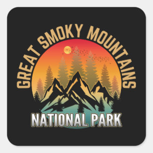 Sticker Carré Parc national des Great Smoky Mountains