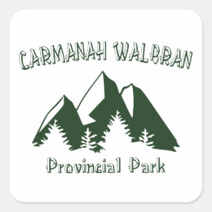 Sticker Carré Parc provincial Carmanah Walbran
