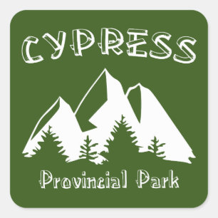 Sticker Carré Parc provincial Cypress