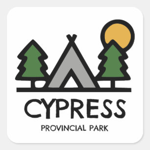 Sticker Carré Parc provincial Cypress