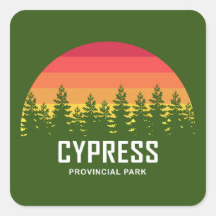 Sticker Carré Parc provincial Cypress