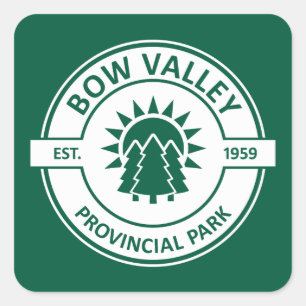 Sticker Carré Parc provincial de Bow Valley Sun Trees
