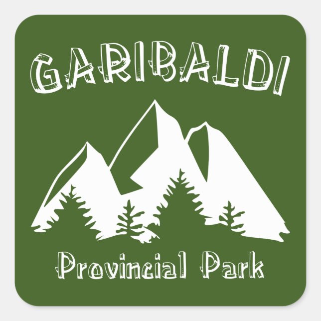 Sticker Carré Parc provincial de Garibaldi (Devant)