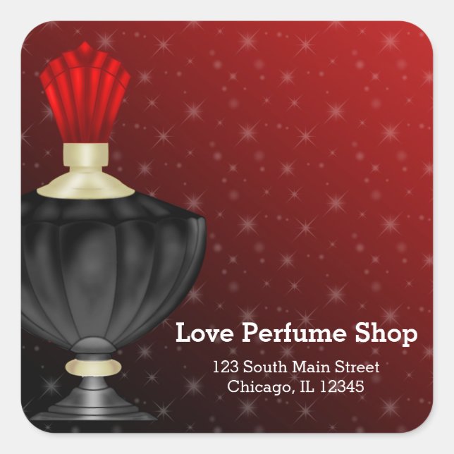 Sticker Carré Parfum (Devant)