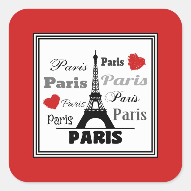 Sticker Carré Paris (Devant)