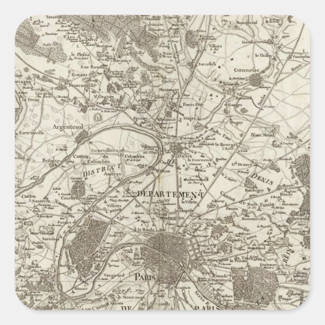 Sticker Carré Paris 5 (Devant)