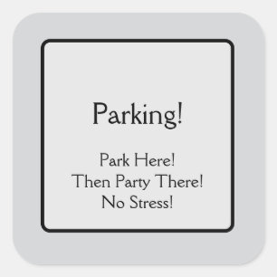 Sticker Carré Parking