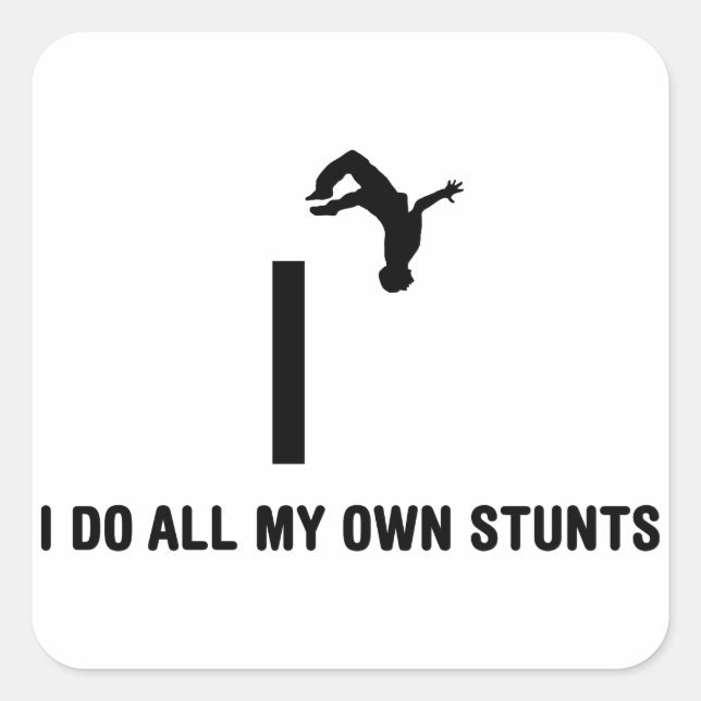 Sticker Carré Parkour (Devant)