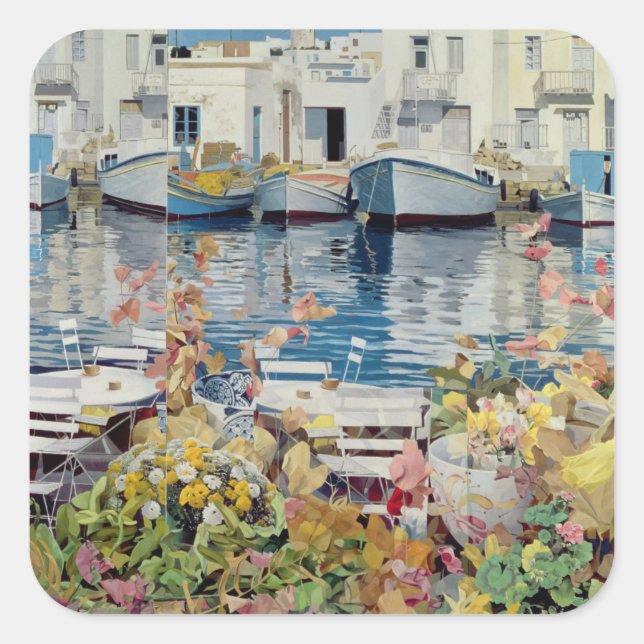 Sticker Carré Paros 1985 (Devant)