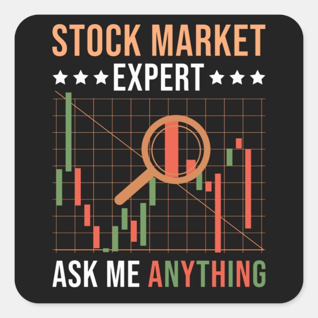 Sticker Carré Partage Expert Investisseur (Devant)