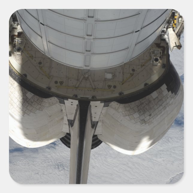 Sticker Carré Partie arrière de la navette spatiale Endeavor 2 (Devant)