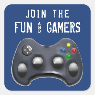 Sticker Carré partie de jeu vidéo