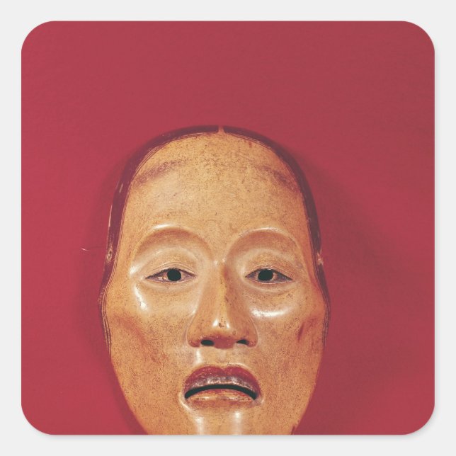 Sticker Carré Pas de masque de théâtre (Devant)