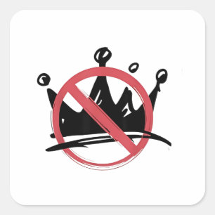 Sticker Carré Pas De Rois En Amérique 2025 4 juillet