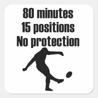 Sticker Carré Pas de Rugby de protection