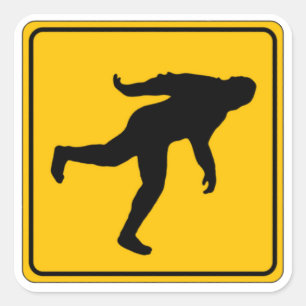 Sticker Carré Passage à pied