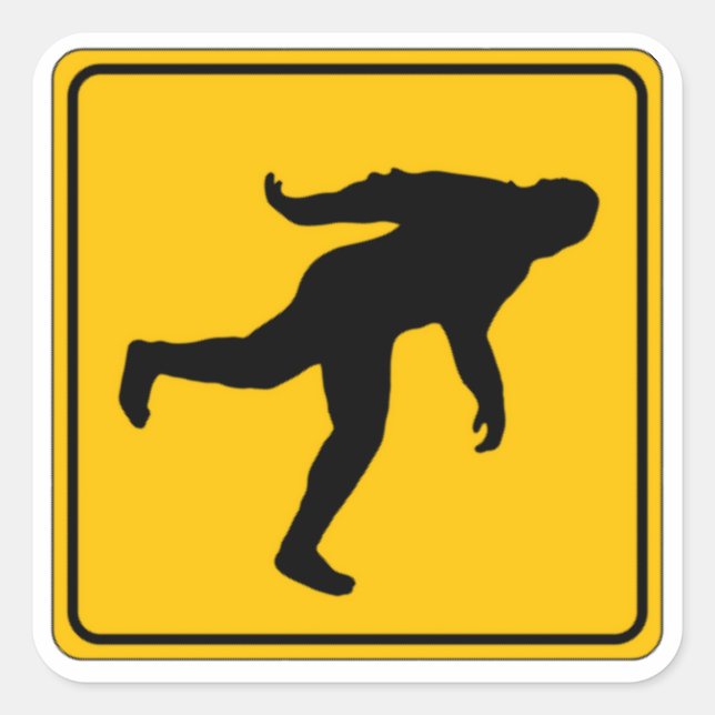 Sticker Carré Passage à pied (Devant)