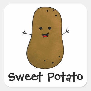 Sticker Carré Patate douce