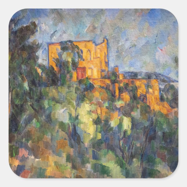Sticker Carré Paul Cezanne - Château Noir (Devant)