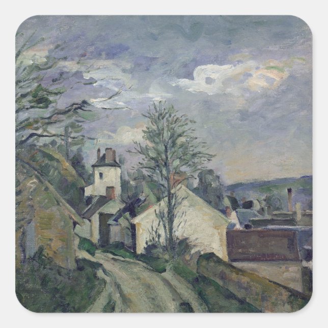 Sticker Carré Paul Cezanne | La Maison du Docteur Gachet à Auve (Devant)