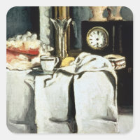 Paul Cezanne | L'horloge en marbre noir, vers 1870