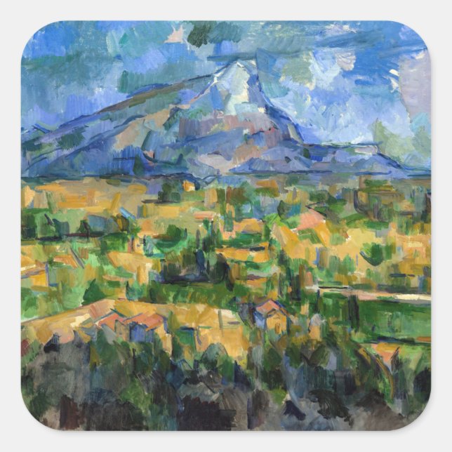 Sticker Carré Paul Cezanne - Mont Sainte-Victoire (Devant)
