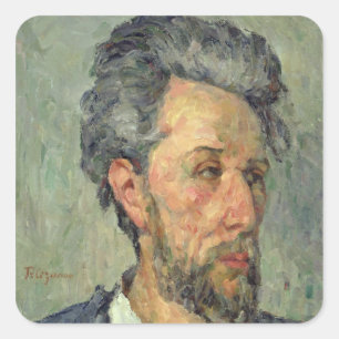 Sticker Carré Paul Cezanne   Portrait de Victor Chocquet, 1876-7