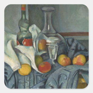 Sticker Carré Paul Cezanne   The Pepperment Bottle, 1893-95 (hui