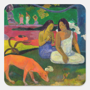 Sticker Carré Paul Gauguin   Arearea, 1892
