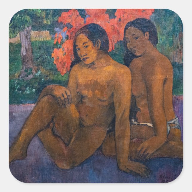 Sticker Carré Paul Gauguin - Et l'or de leur corps (Devant)