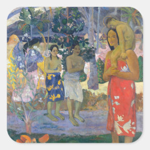 Sticker Carré Paul Gauguin - Hail Mary / Ia Orana Maria