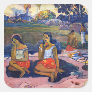 Sticker Carré Paul Gauguin - Printemps sacré, Rêves doux