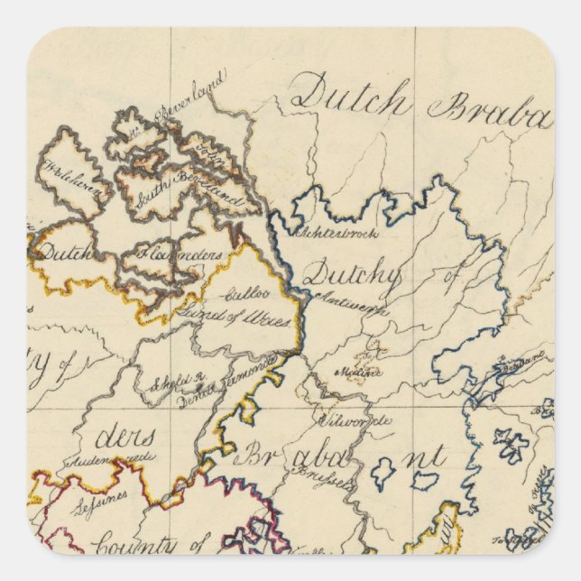 STICKER CARRÉ PAYS-BAS 3 (Devant)