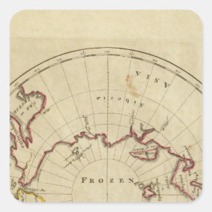 Sticker Carré Pays du Pôle Nord