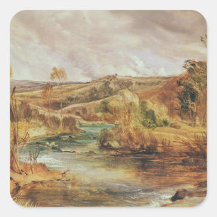Sticker Carré Paysage
