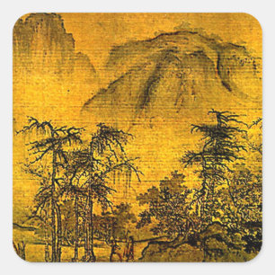 Sticker Carré Paysage antique