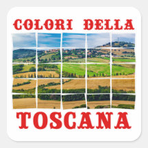 Paysage "Couleurs de Toscane". Carreau de palettes