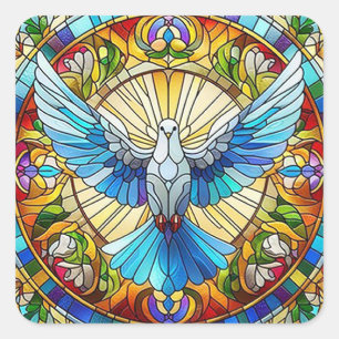 Sticker Carré Peace Dove