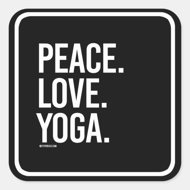 Sticker Carré Peace Love Yoga - Formations Fitness -.png (Devant)