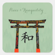 Peace Torii (en noir)