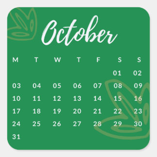 Sticker Carré Pegatinas mes del año - October (S'G) *2022