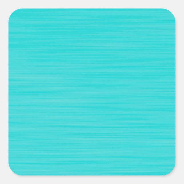 Sticker Carré Peint à la main Aqua Blue (Devant)