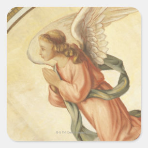 Sticker Carré Peinture d'une prière d'ange
