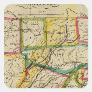 Sticker Carré Pennsylvanie 1818 Edition