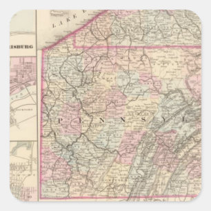 Sticker Carré Pennsylvanie 4