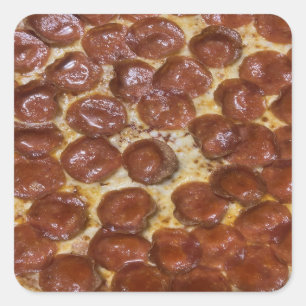 Sticker Carré Pepperoni Pizza